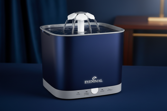 Water fountain with motion detector 