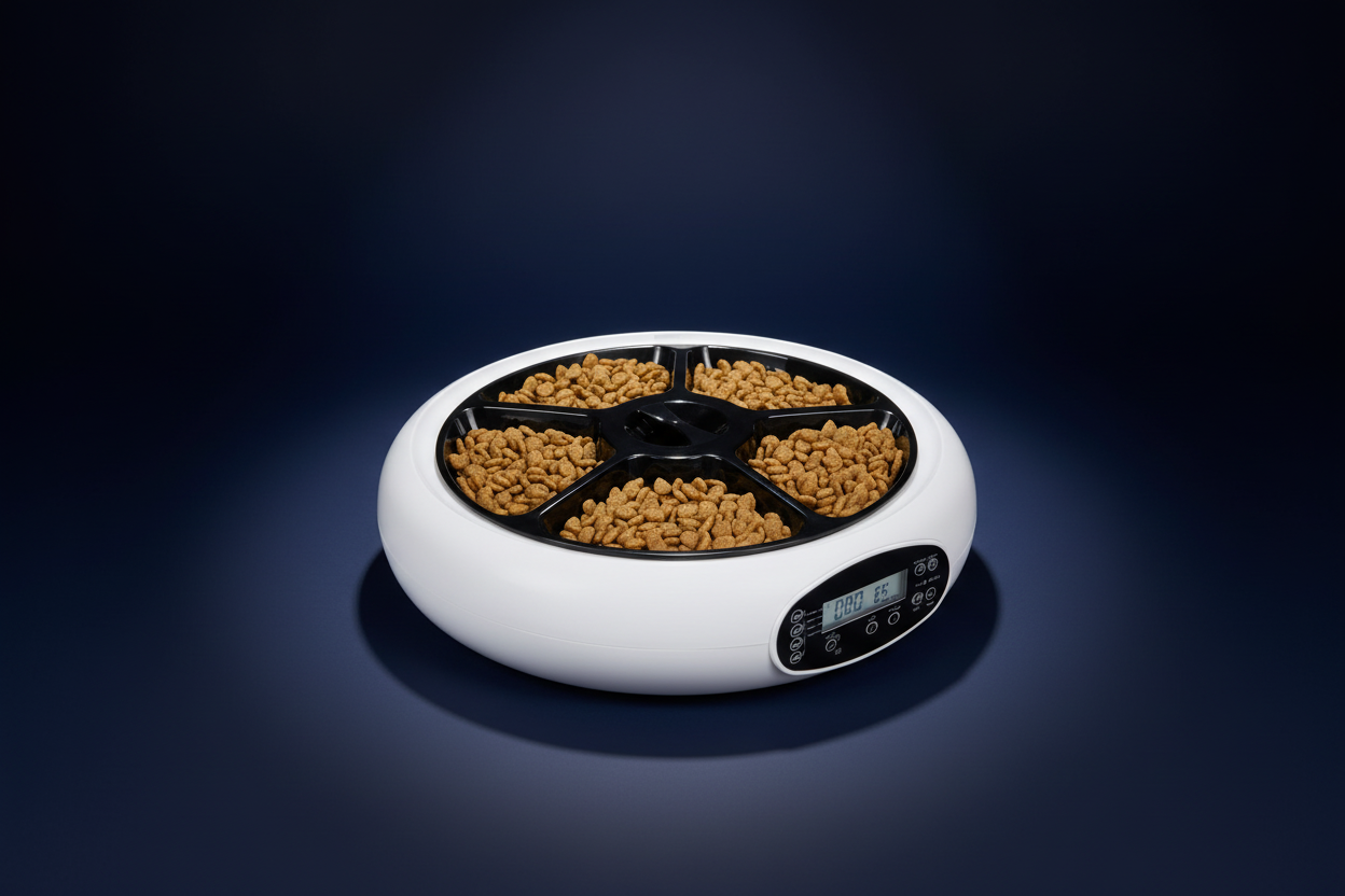 Gamelle automatique 5 compartiments Nutri200 - Distribution programmée pour nchien & chat